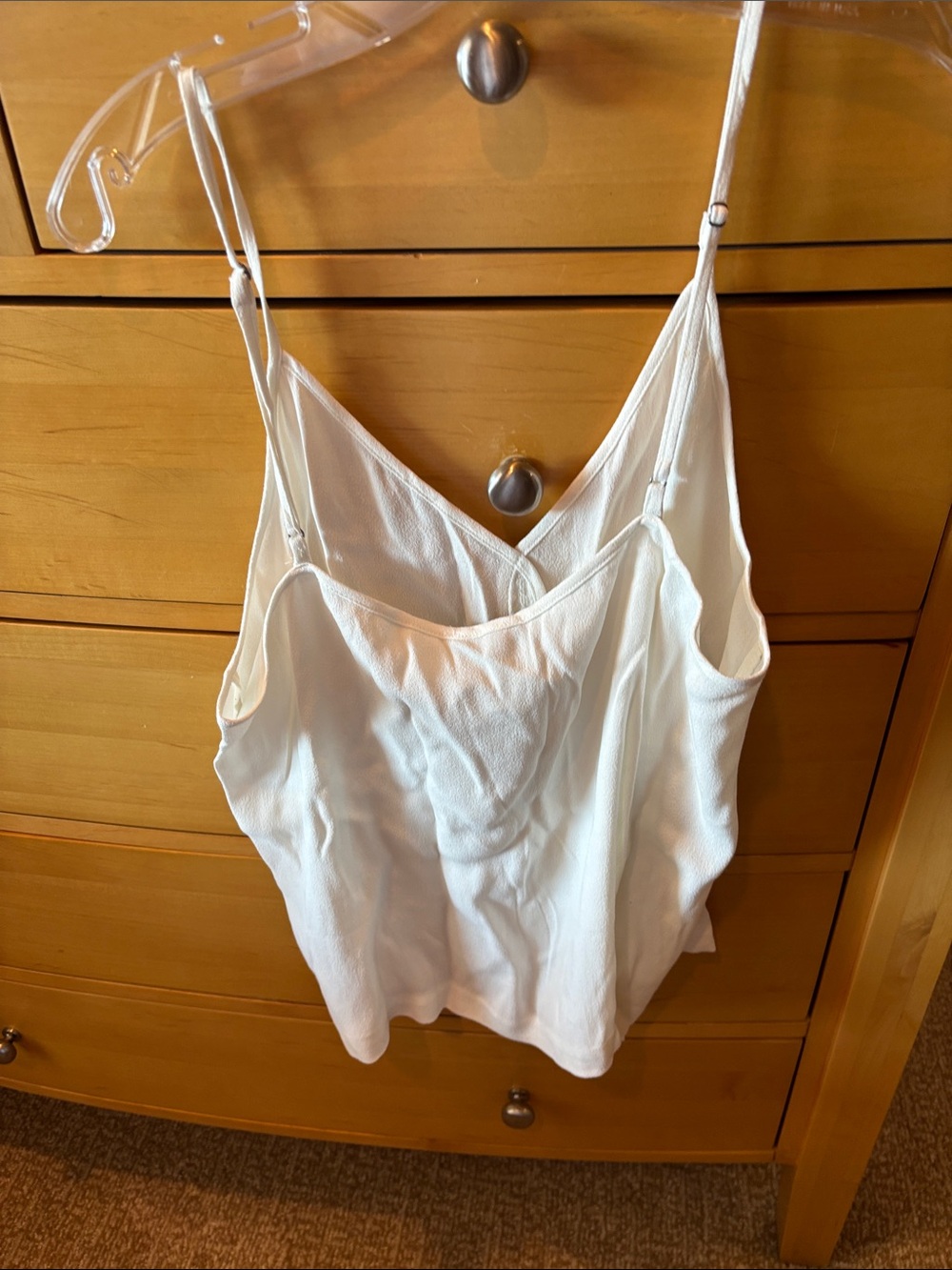 J. Crew Ivory Button-Front Spaghetti Strap Cami - Picture 3 of 4